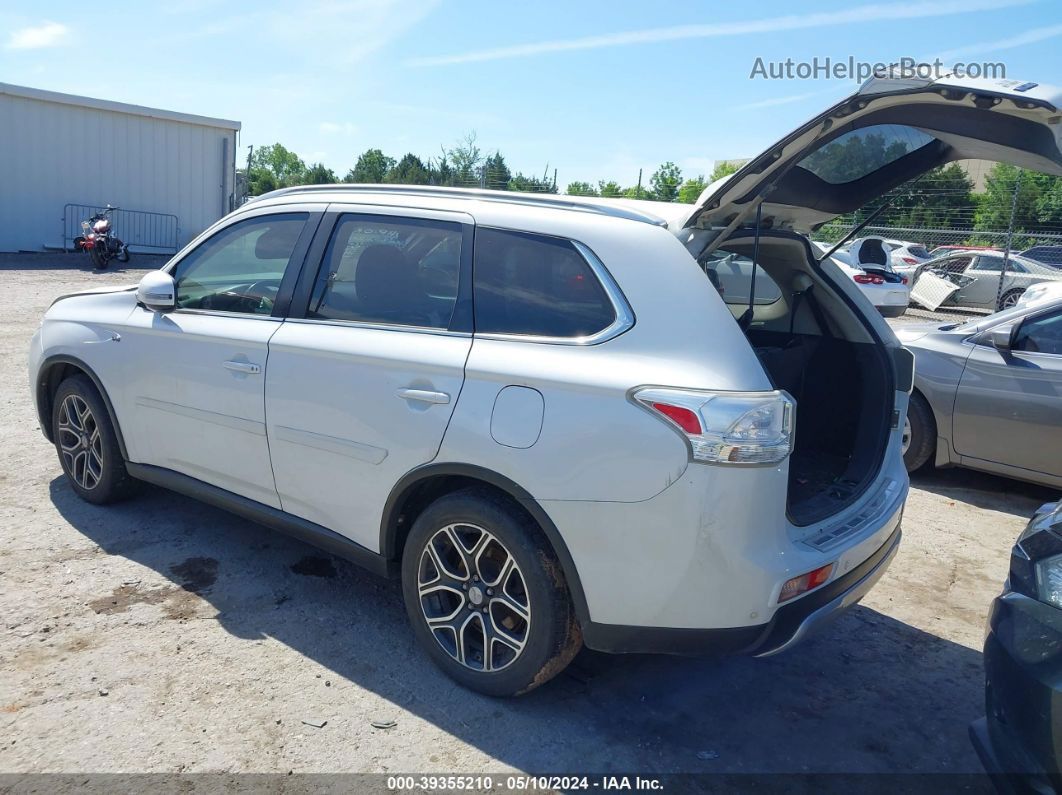 2015 Mitsubishi Outlander Gt White vin: JA4JZ4AX2FZ011500