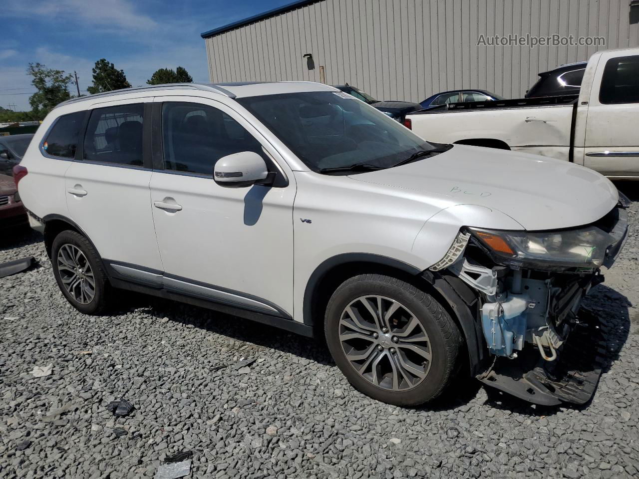 2016 Mitsubishi Outlander Gt White vin: JA4JZ4AX2GZ031649