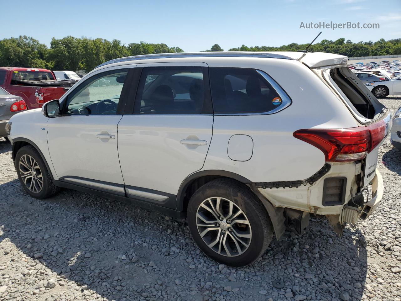 2016 Mitsubishi Outlander Gt White vin: JA4JZ4AX2GZ031649