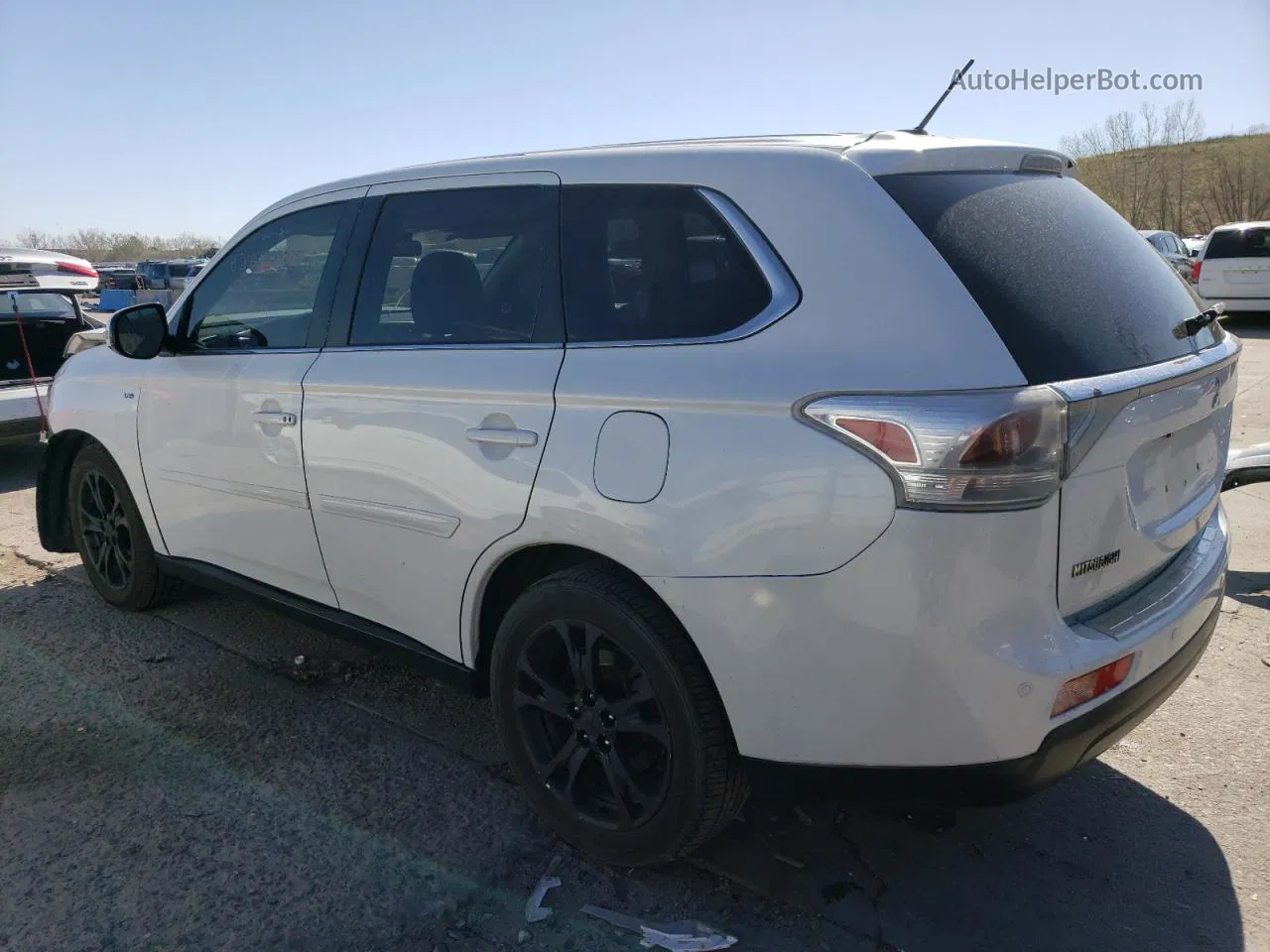 2014 Mitsubishi Outlander Gt White vin: JA4JZ4AX4EZ017085