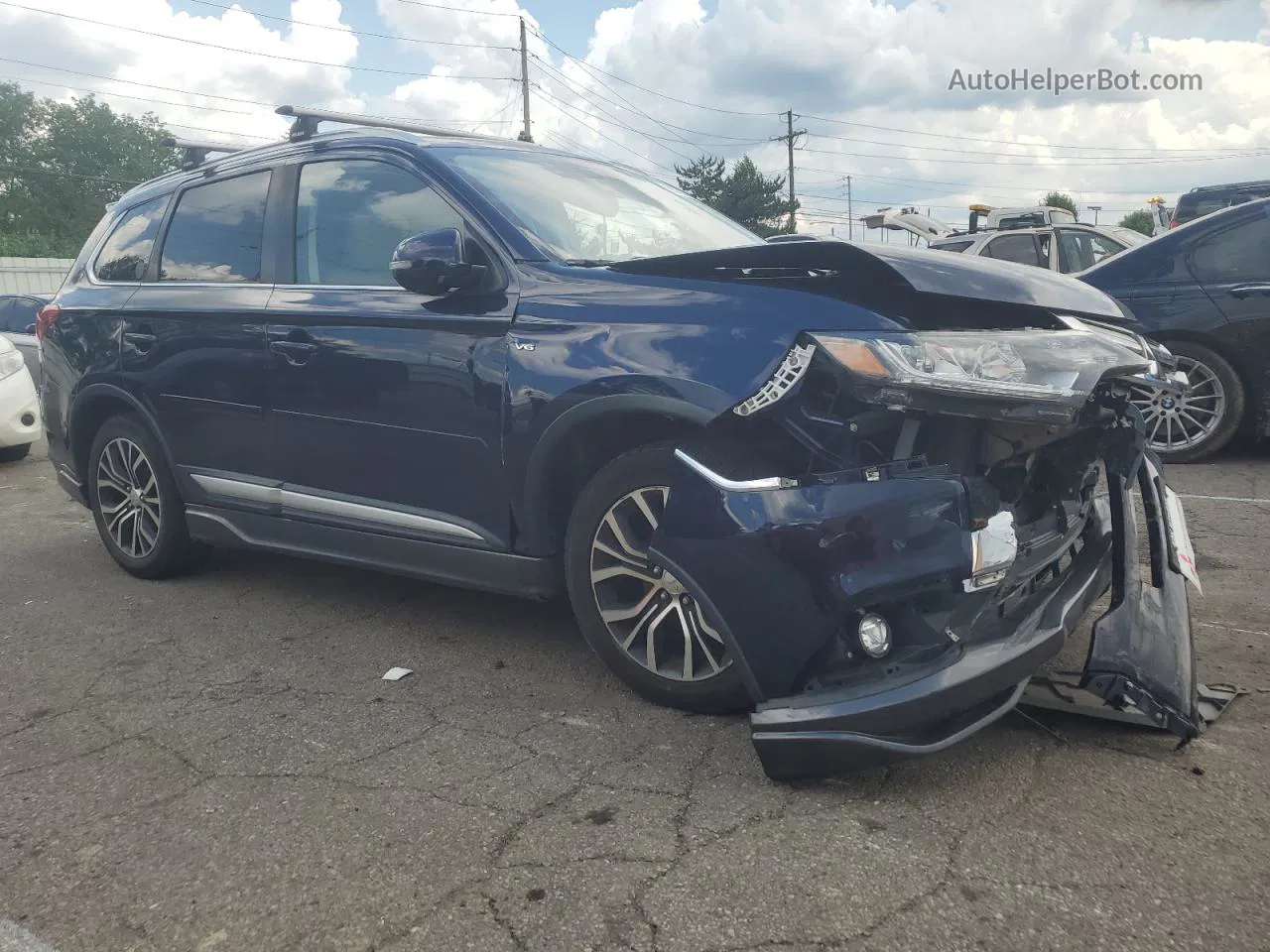 2017 Mitsubishi Outlander Gt Blue vin: JA4JZ4AX4HZ015583