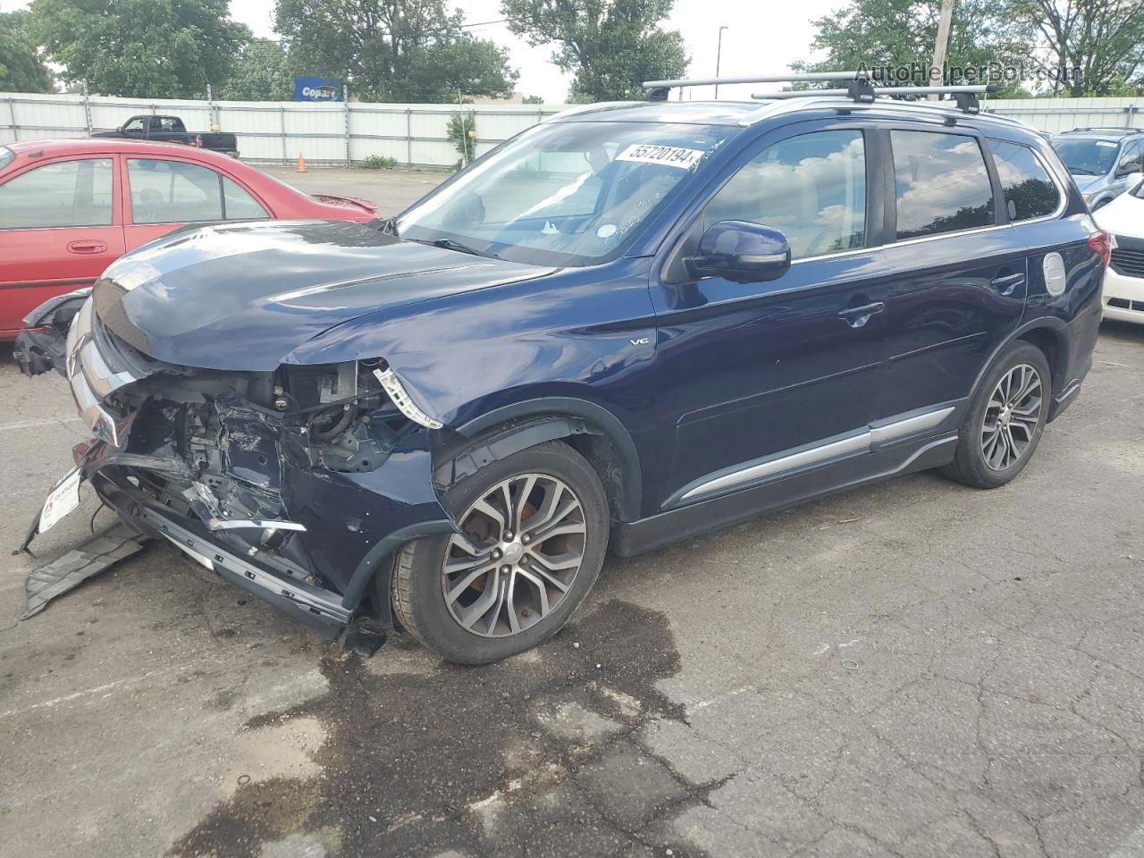 2017 Mitsubishi Outlander Gt Blue vin: JA4JZ4AX4HZ015583