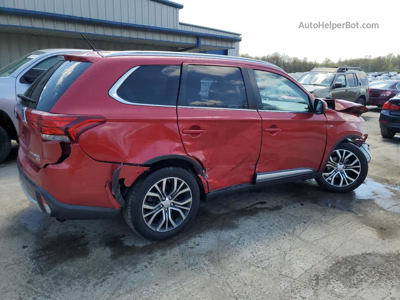 2016 Mitsubishi Outlander Gt Red vin: JA4JZ4AX5GZ030799