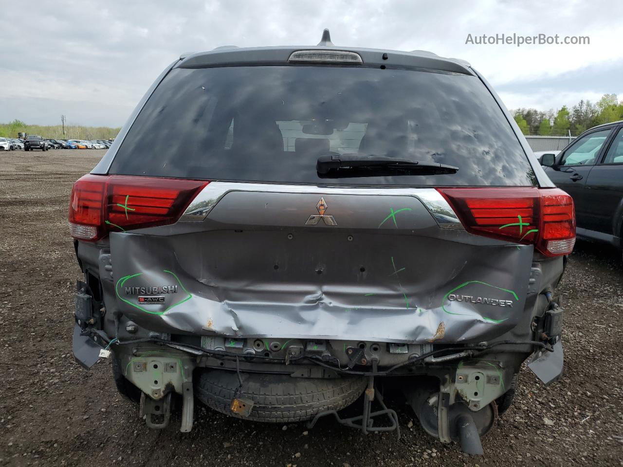 2017 Mitsubishi Outlander Gt Серый vin: JA4JZ4AX5HZ611737