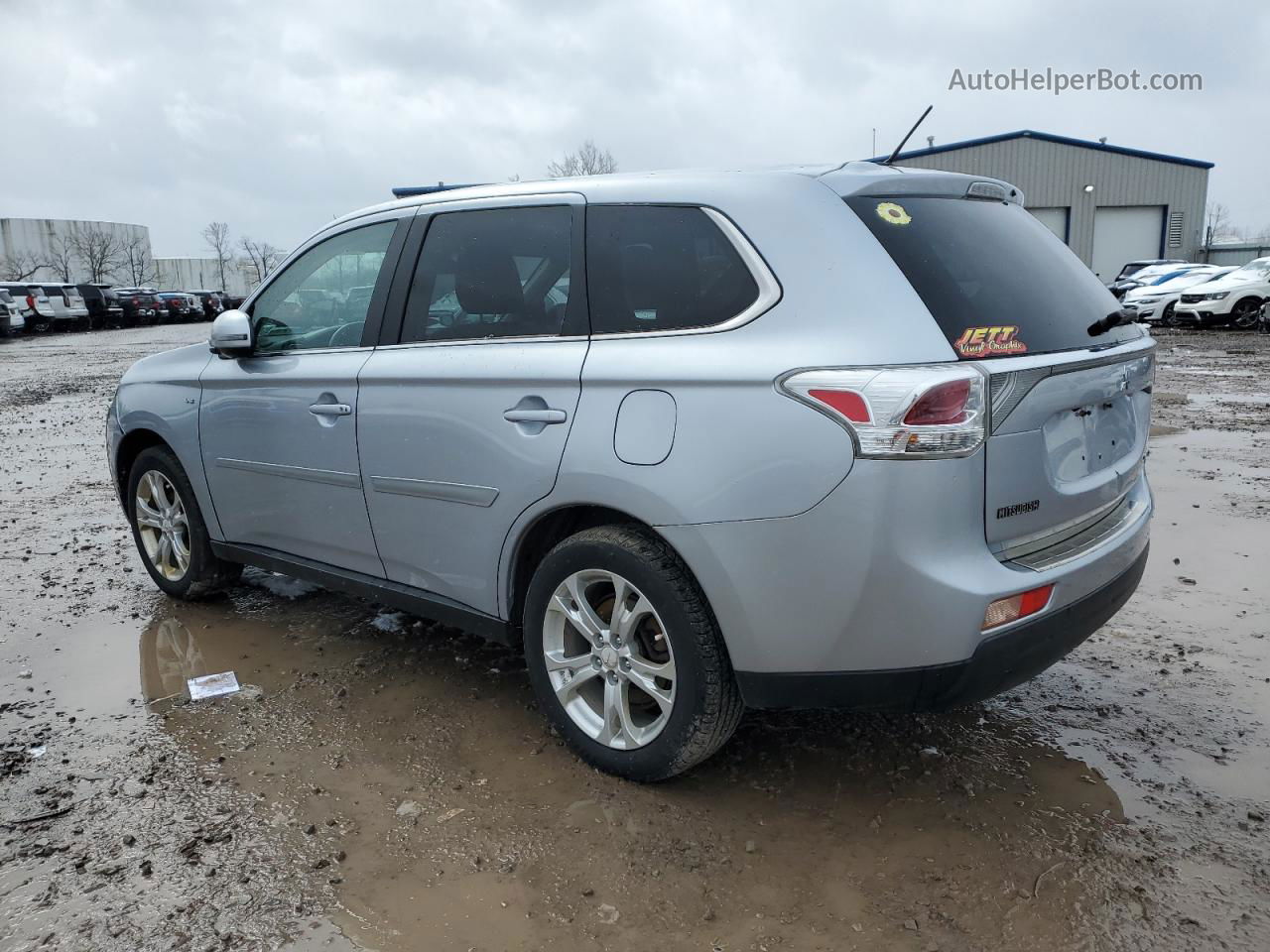 2014 Mitsubishi Outlander Gt Silver vin: JA4JZ4AX6EZ014205