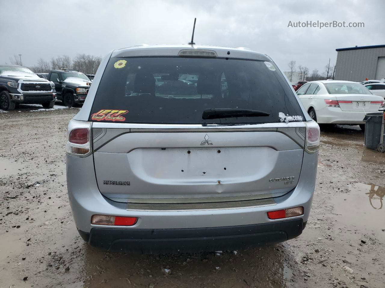 2014 Mitsubishi Outlander Gt Silver vin: JA4JZ4AX6EZ014205