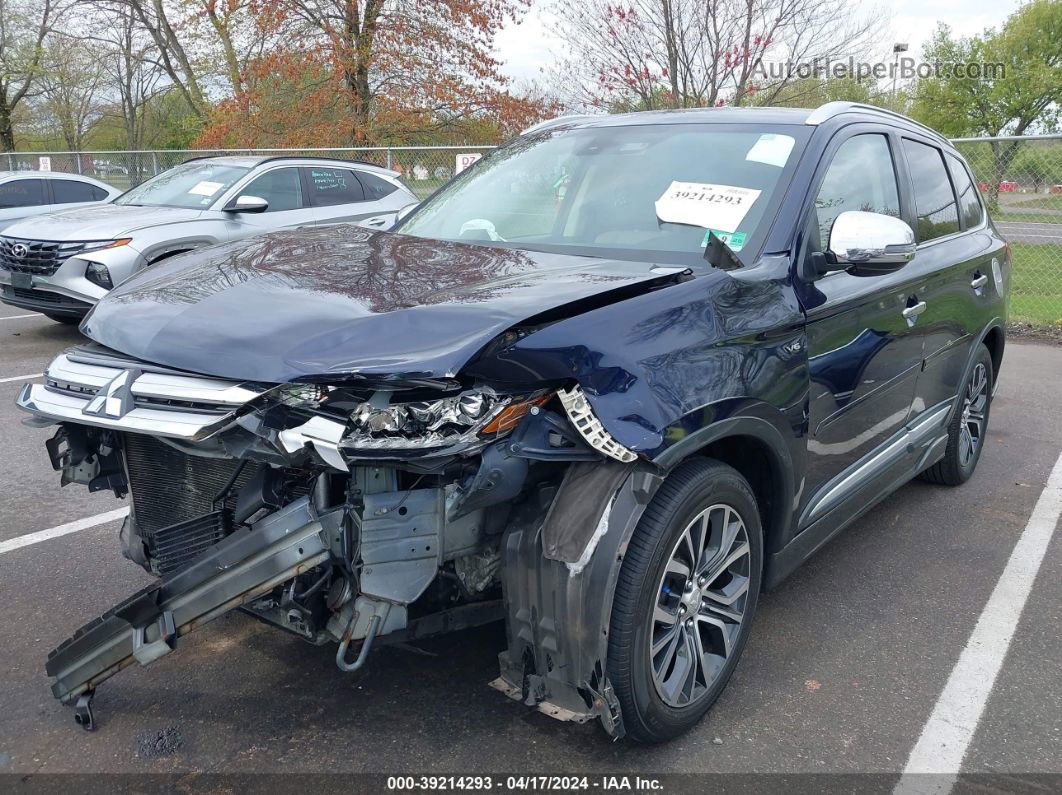 2016 Mitsubishi Outlander Gt Dark Blue vin: JA4JZ4AX6GZ037373