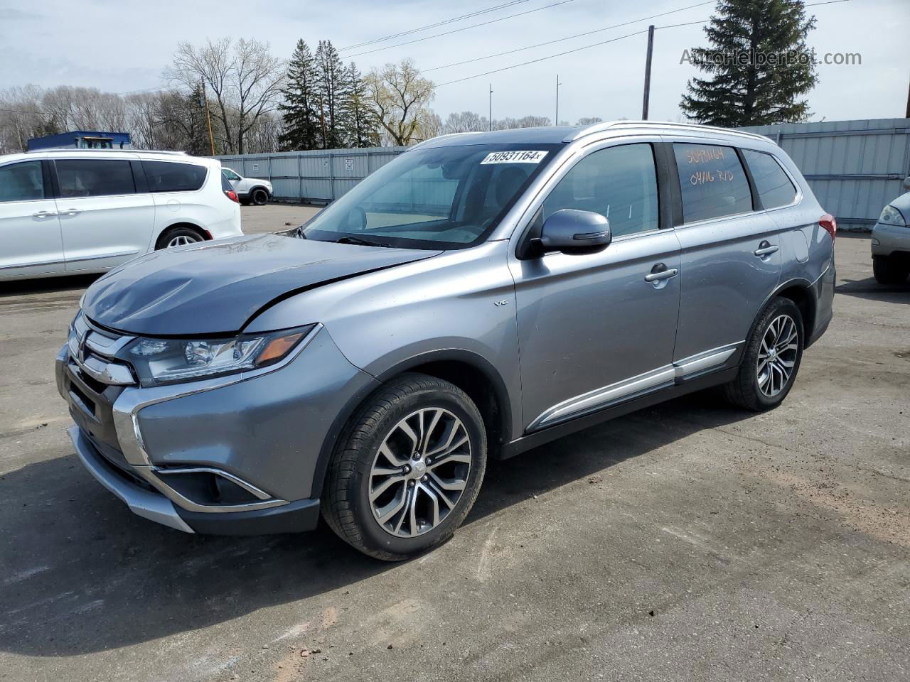 2016 Mitsubishi Outlander Gt Gray vin: JA4JZ4AX6GZ058952