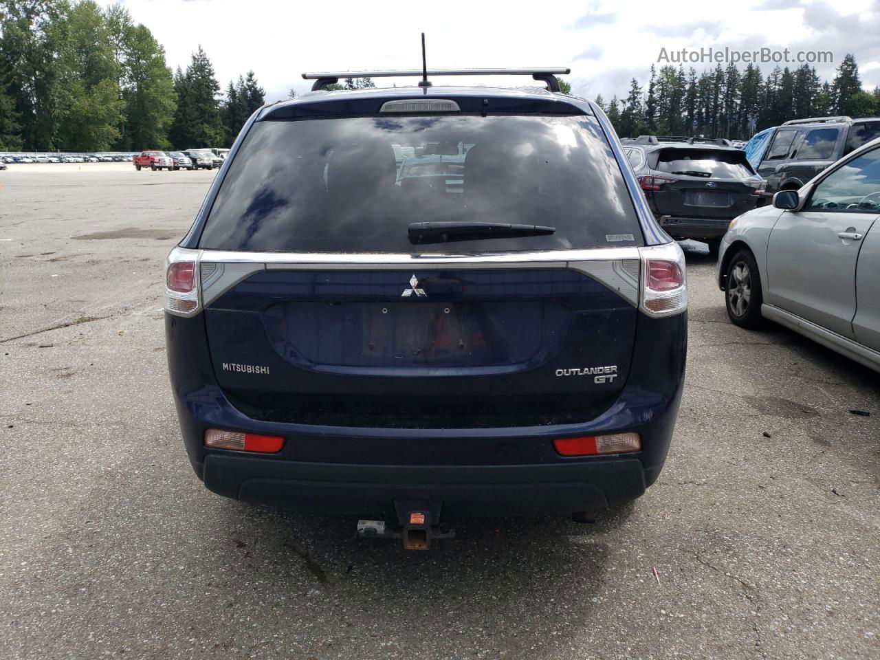 2014 Mitsubishi Outlander Gt Blue vin: JA4JZ4AX7EZ016724