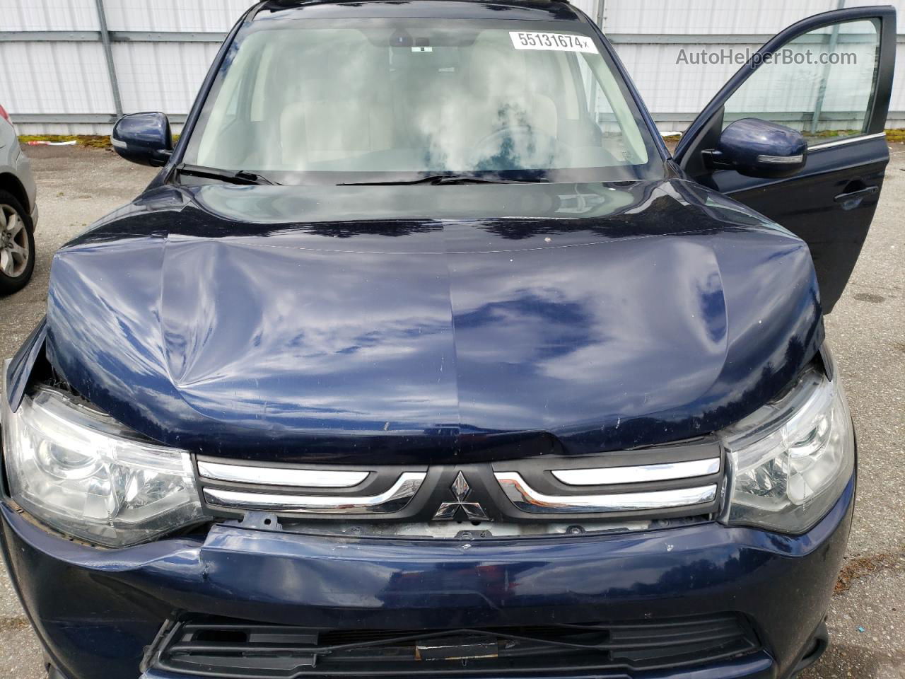 2014 Mitsubishi Outlander Gt Blue vin: JA4JZ4AX7EZ016724