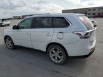 2014 Mitsubishi Outlander Gt White vin: JA4JZ4AX8EZ001939