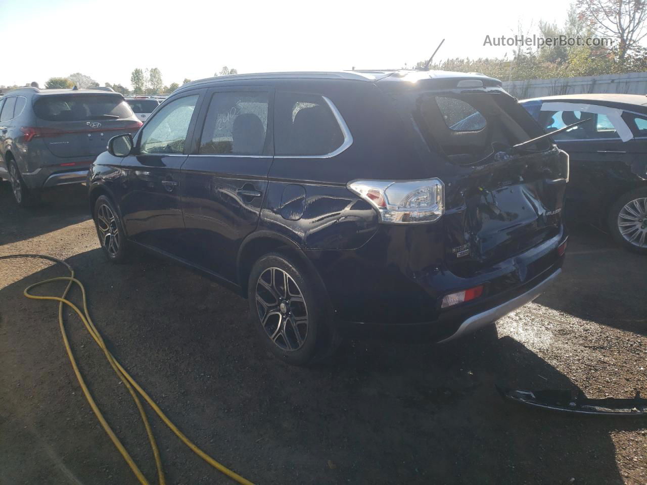 2015 Mitsubishi Outlander Gt Синий vin: JA4JZ4AX8FZ602981