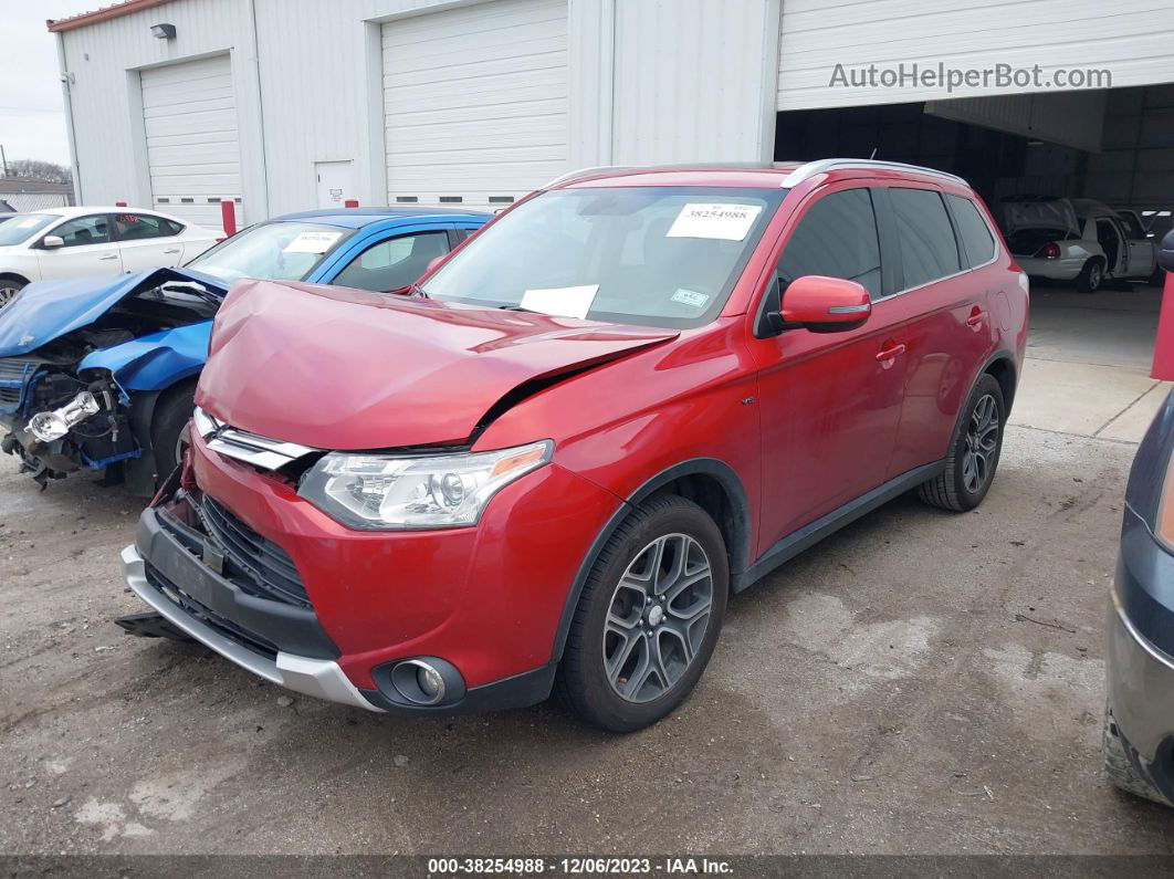 2015 Mitsubishi Outlander Gt Красный vin: JA4JZ4AX9FZ013082