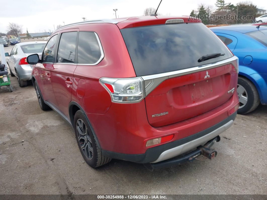 2015 Mitsubishi Outlander Gt Красный vin: JA4JZ4AX9FZ013082