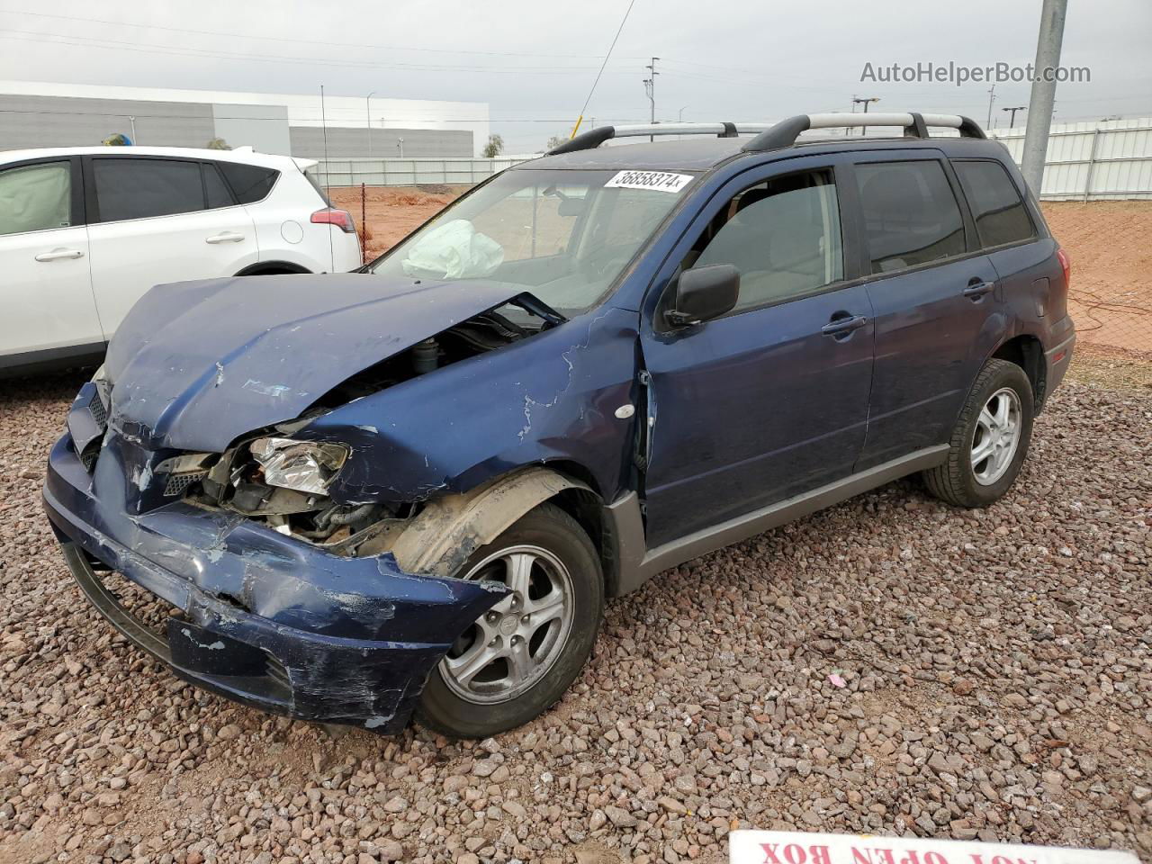 2003 Mitsubishi Outlander Ls Blue vin: JA4LX31G03U046778