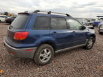 2003 Mitsubishi Outlander Ls Синий vin: JA4LX31G03U046778