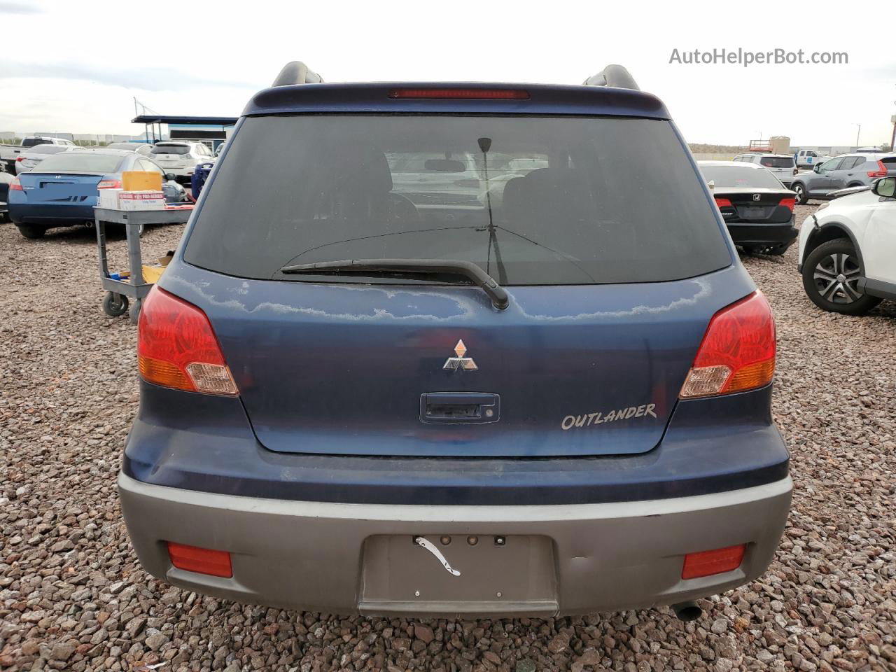 2003 Mitsubishi Outlander Ls Синий vin: JA4LX31G03U046778