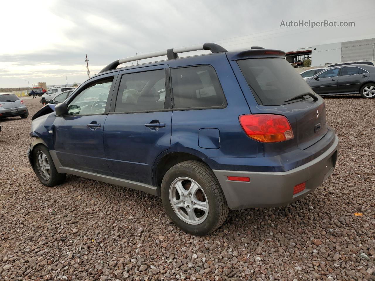 2003 Mitsubishi Outlander Ls Blue vin: JA4LX31G03U046778