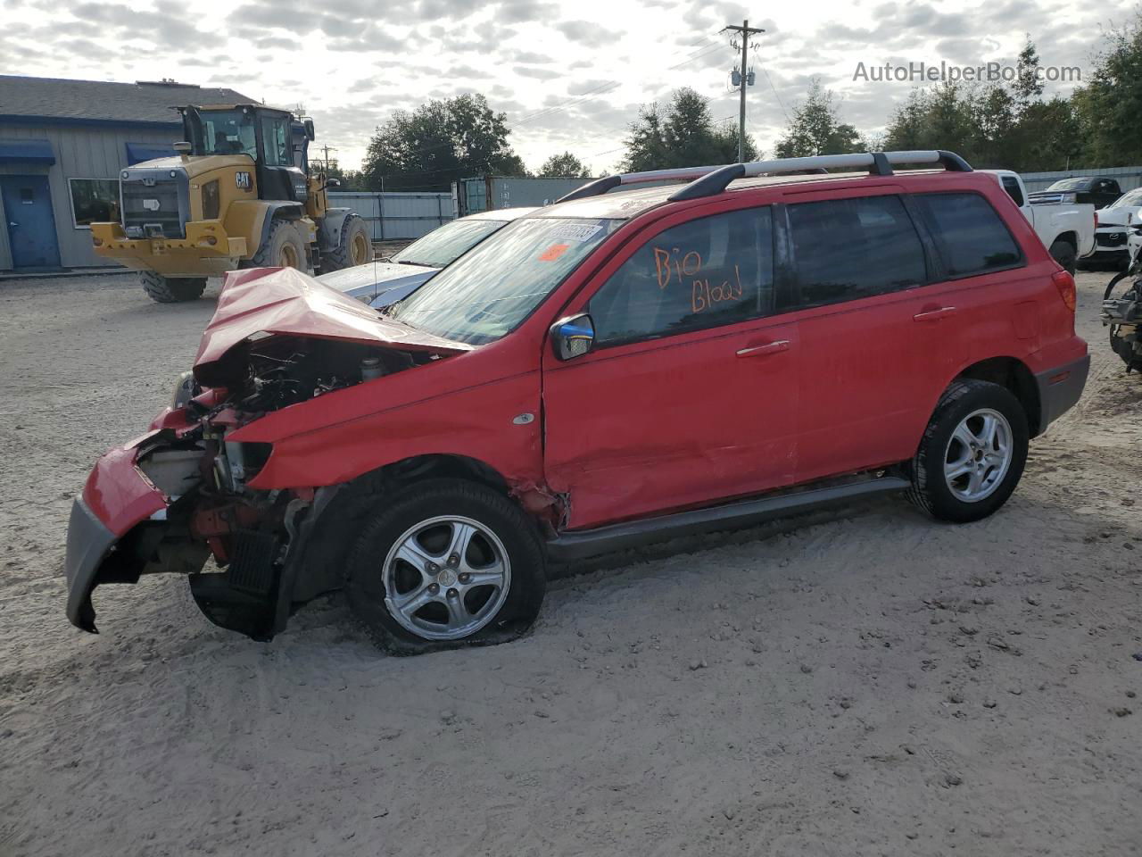 2003 Mitsubishi Outlander Ls Red vin: JA4LX31G03U091607