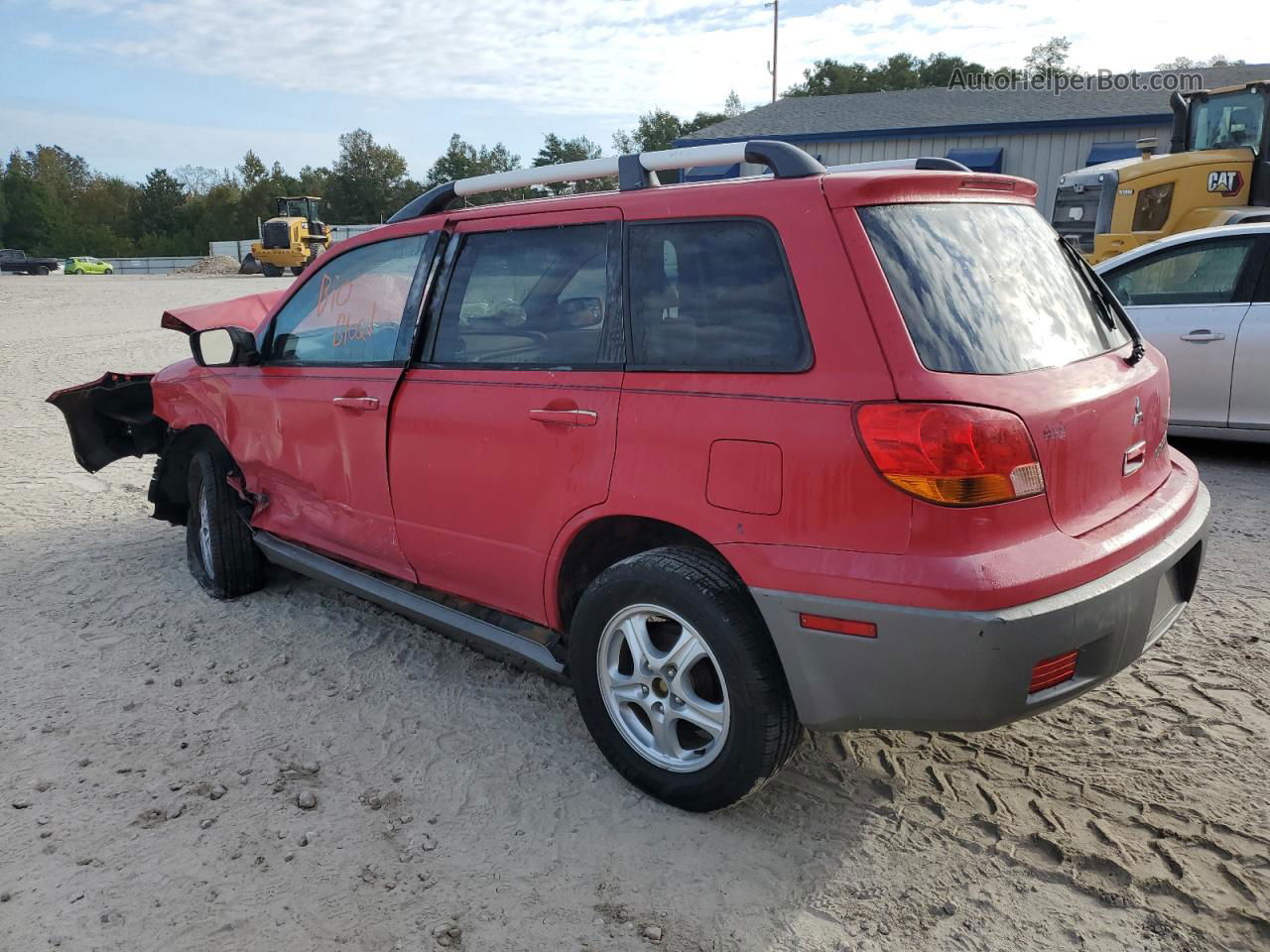 2003 Mitsubishi Outlander Ls Red vin: JA4LX31G03U091607