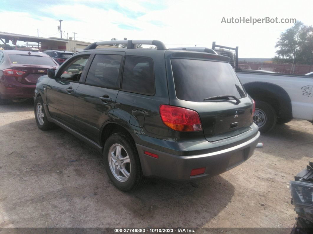 2003 Mitsubishi Outlander Ls Green vin: JA4LX31G13U090756