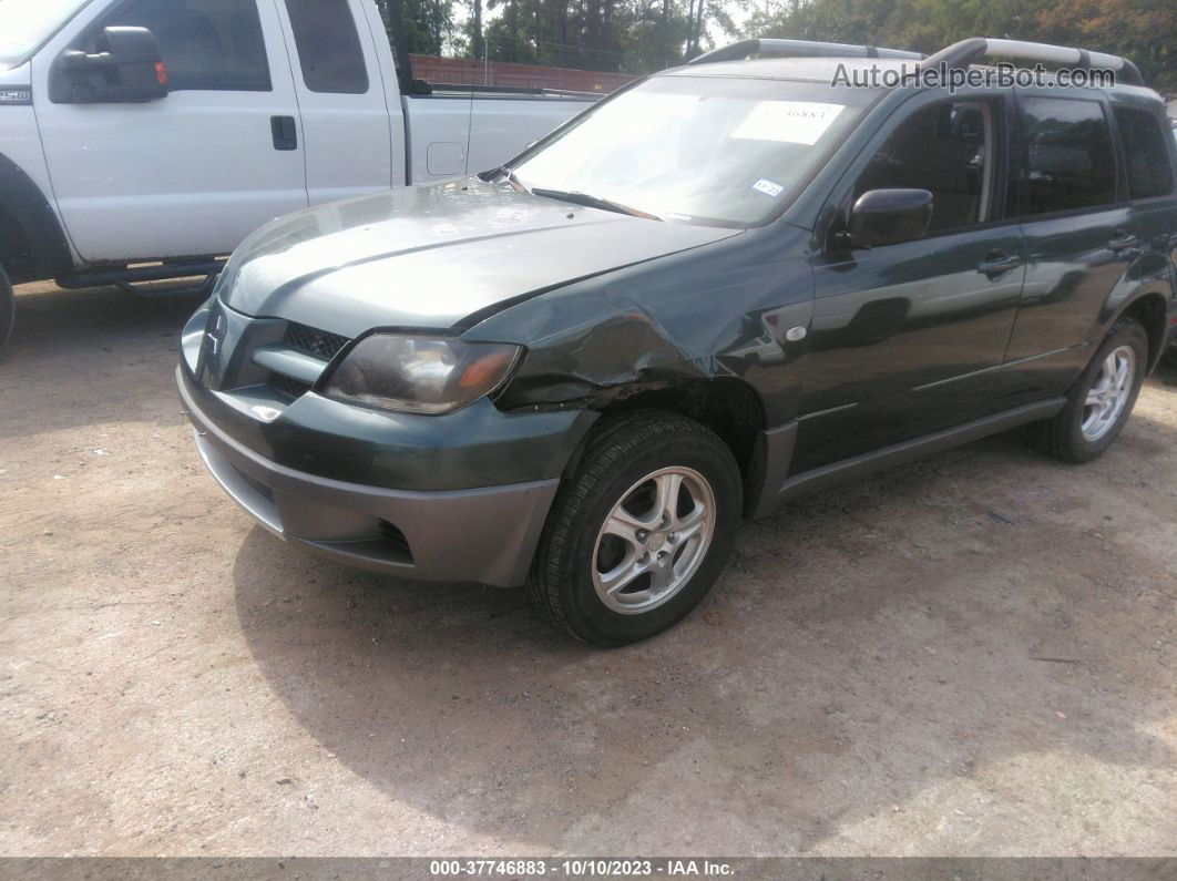 2003 Mitsubishi Outlander Ls Green vin: JA4LX31G13U090756