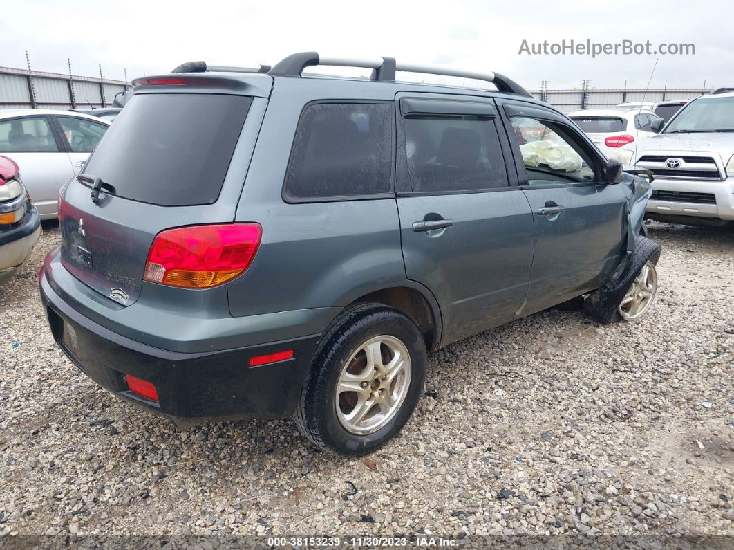 2003 Mitsubishi Outlander Ls Blue vin: JA4LX31G23U076977