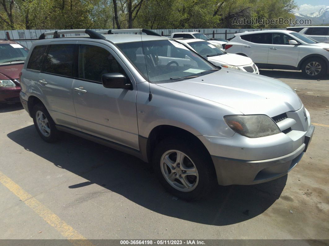 2003 Mitsubishi Outlander Ls Silver vin: JA4LX31G23U092757