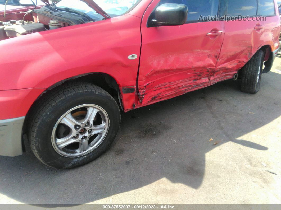 2003 Mitsubishi Outlander Ls Red vin: JA4LX31G33U067673