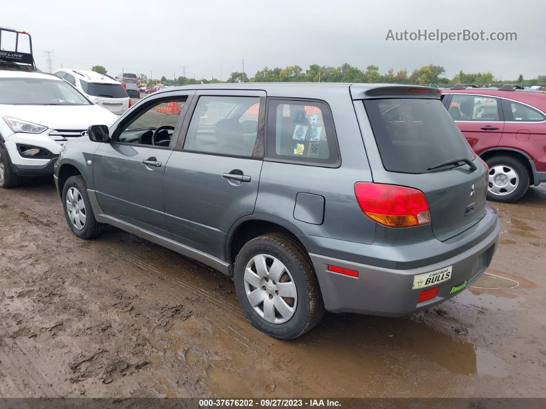 2003 Mitsubishi Outlander Ls Gray vin: JA4LX31G43U036027