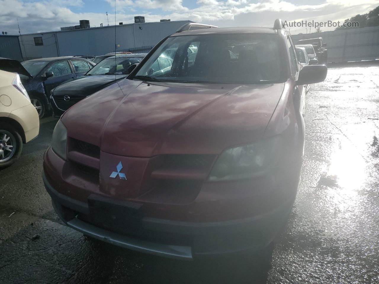 2003 Mitsubishi Outlander Ls Красный vin: JA4LX31G43U061915