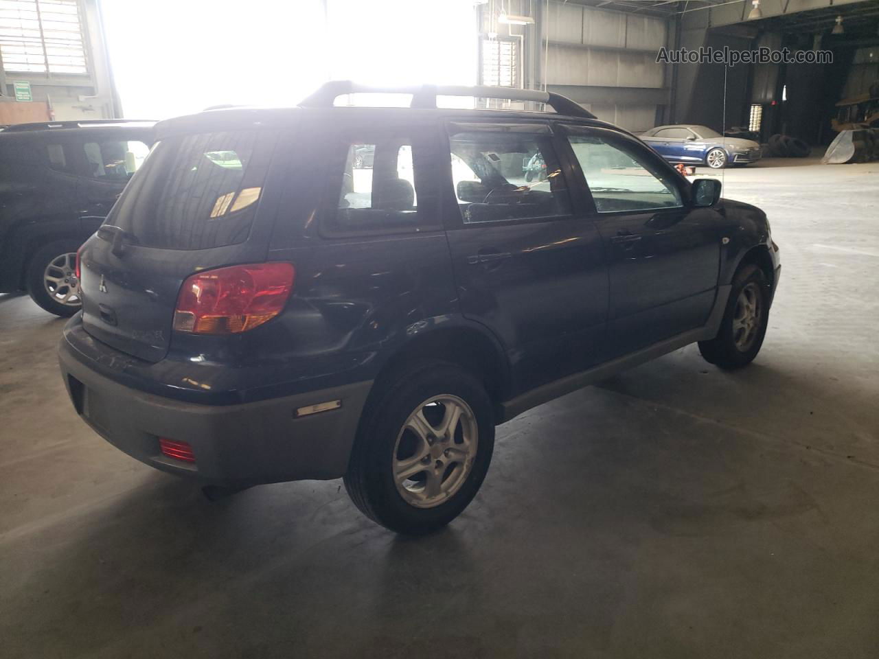 2003 Mitsubishi Outlander Ls Blue vin: JA4LX31G43U077015