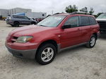 2003 Mitsubishi Outlander Ls Burgundy vin: JA4LX31G53U037235