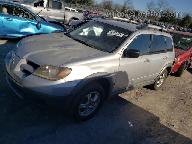 2003 Mitsubishi Outlander Ls Silver vin: JA4LX31G53U090680