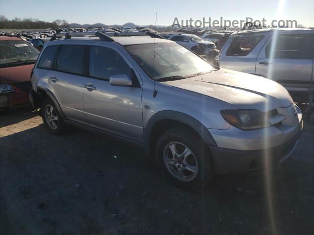 2003 Mitsubishi Outlander Ls Silver vin: JA4LX31G53U090680