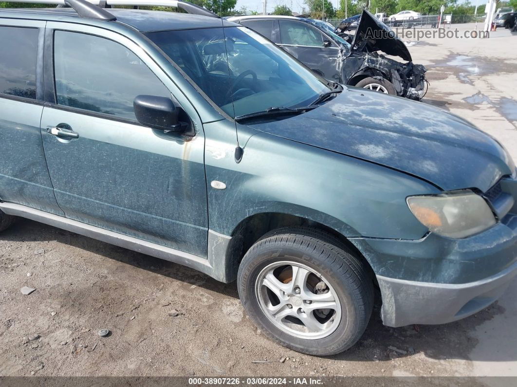 2003 Mitsubishi Outlander Ls Green vin: JA4LX31G53U094700