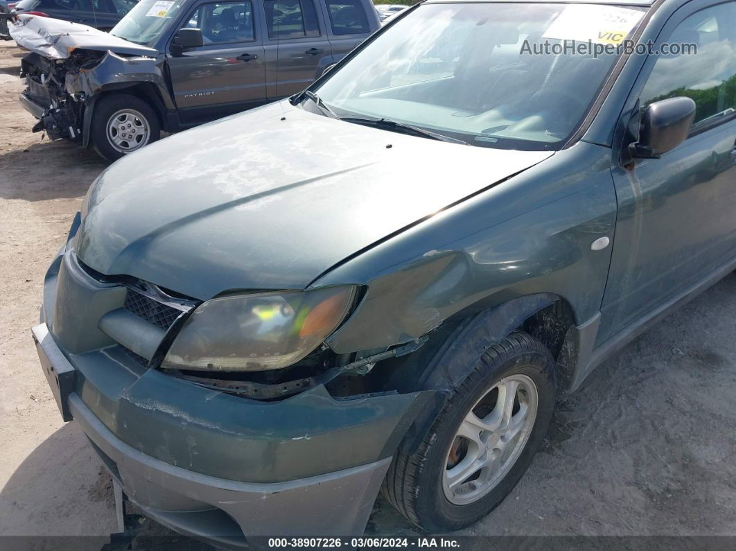 2003 Mitsubishi Outlander Ls Green vin: JA4LX31G53U094700