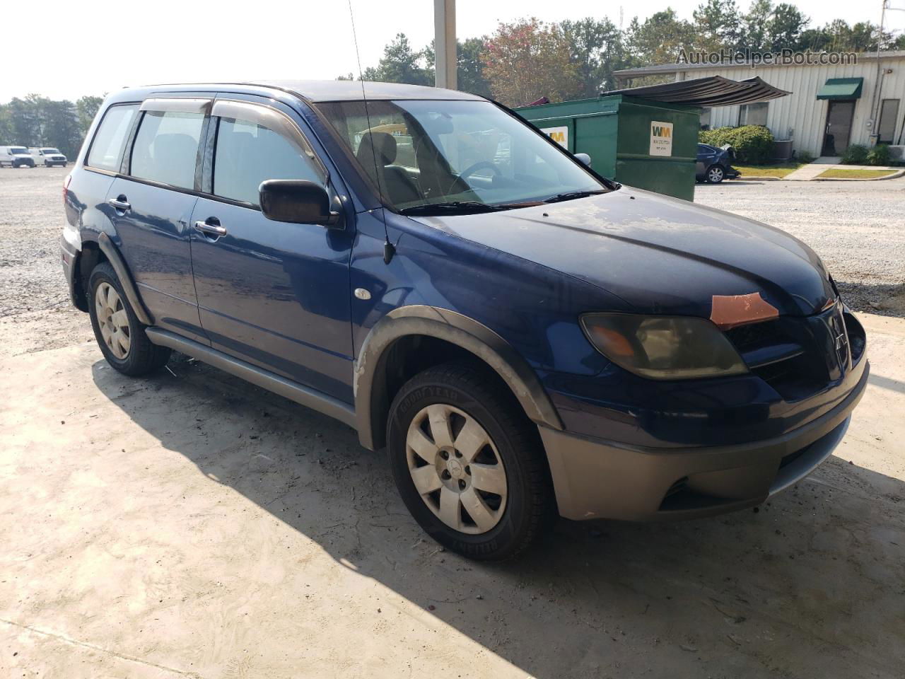 2003 Mitsubishi Outlander Ls Blue vin: JA4LX31G63U017947