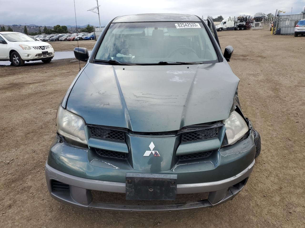 2003 Mitsubishi Outlander Ls Green vin: JA4LX31G63U093944