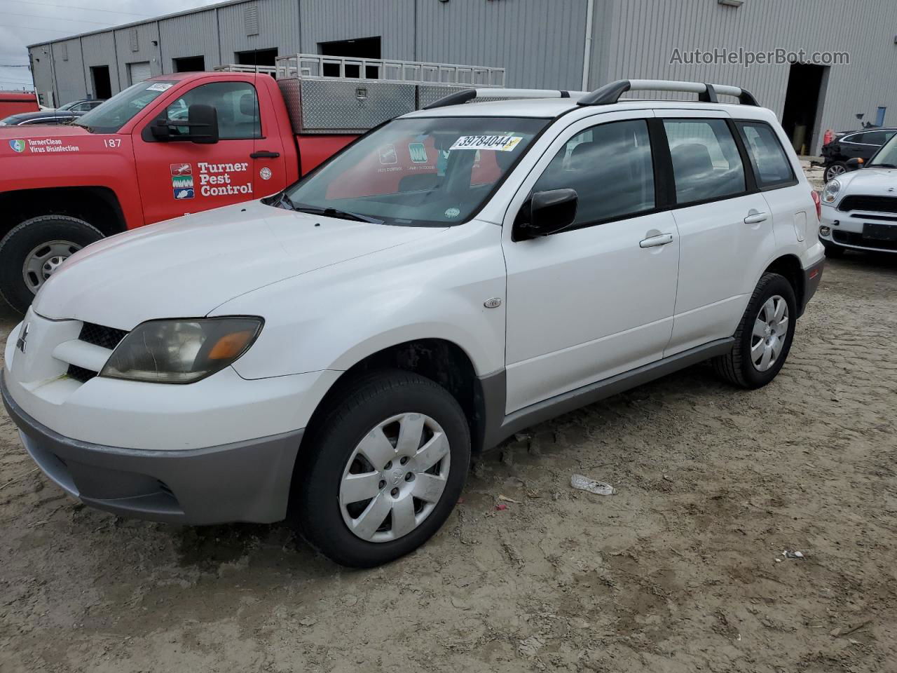 2003 Mitsubishi Outlander Ls White vin: JA4LX31G63U102402