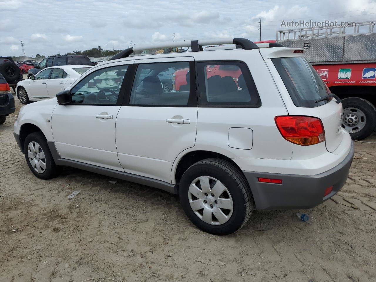 2003 Mitsubishi Outlander Ls White vin: JA4LX31G63U102402