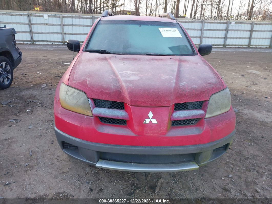 2003 Mitsubishi Outlander Ls Red vin: JA4LX31G63U106028