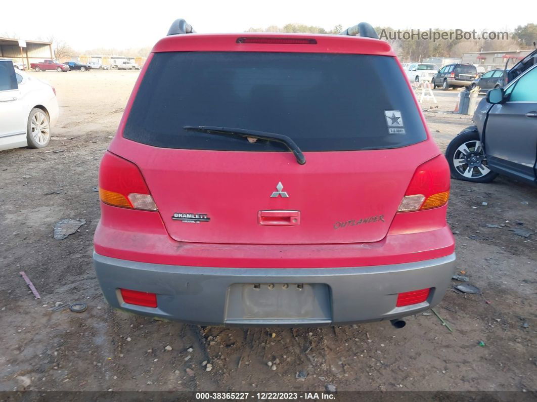 2003 Mitsubishi Outlander Ls Red vin: JA4LX31G63U106028