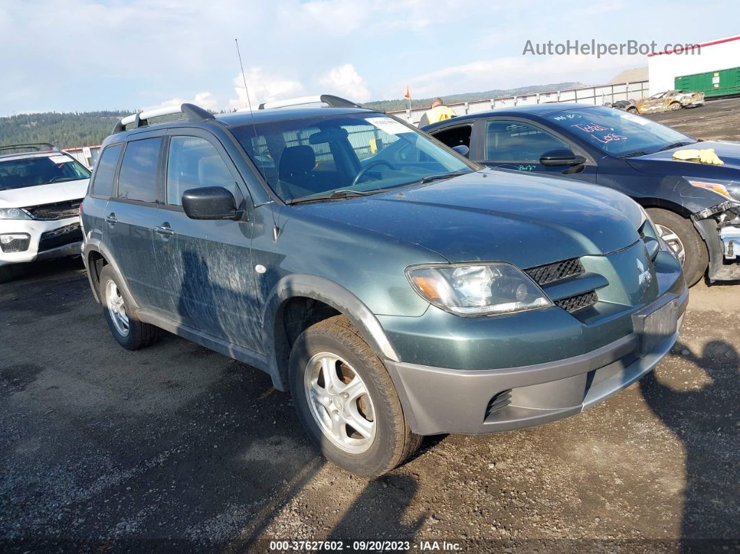 2003 Mitsubishi Outlander Ls Green vin: JA4LX31G63U113108