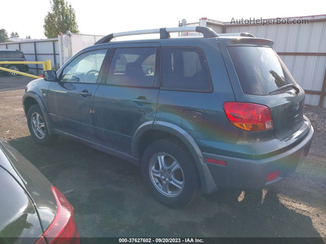 2003 Mitsubishi Outlander Ls Green vin: JA4LX31G63U113108