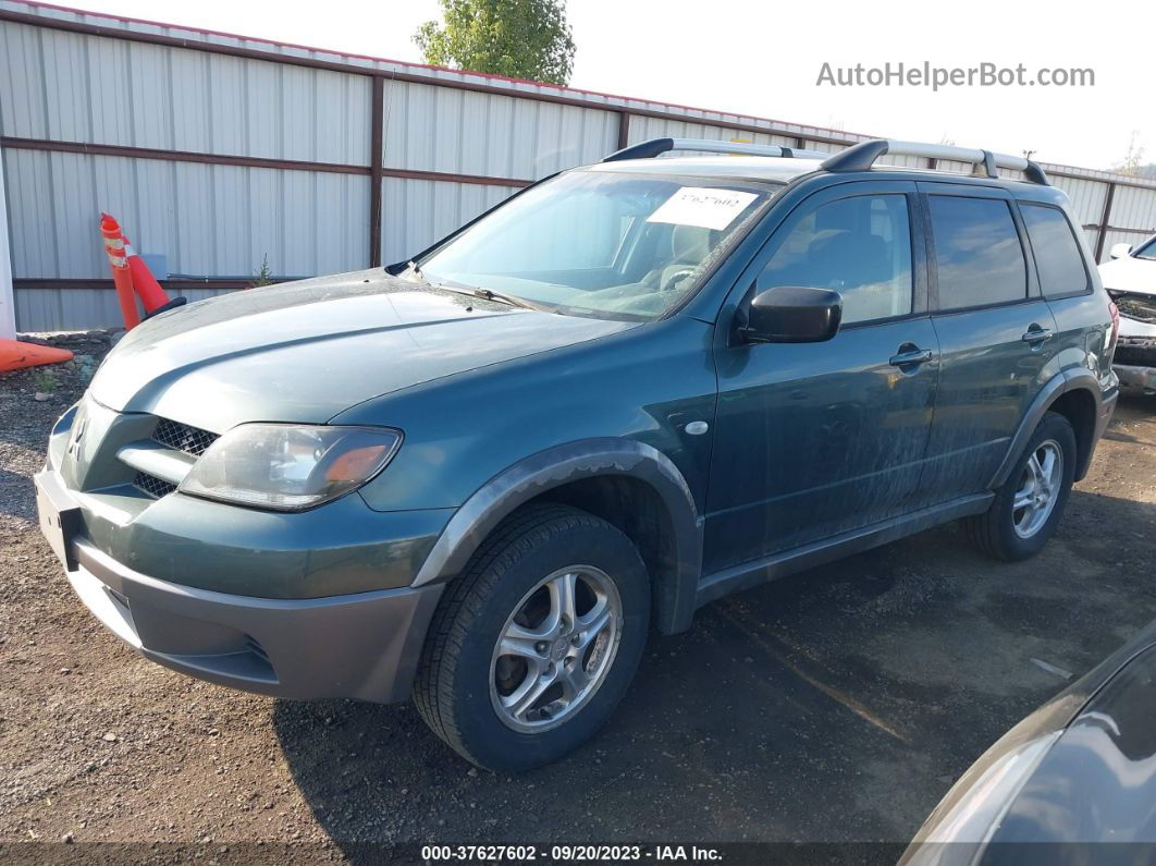 2003 Mitsubishi Outlander Ls Green vin: JA4LX31G63U113108