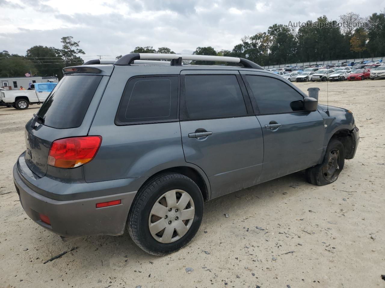 2003 Mitsubishi Outlander Ls Blue vin: JA4LX31G63U114372