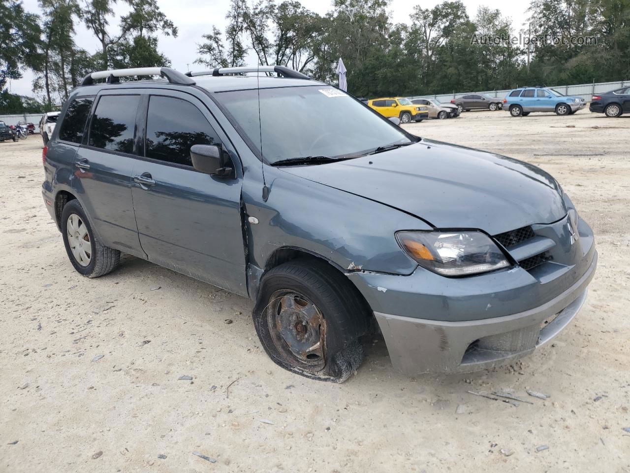 2003 Mitsubishi Outlander Ls Синий vin: JA4LX31G63U114372