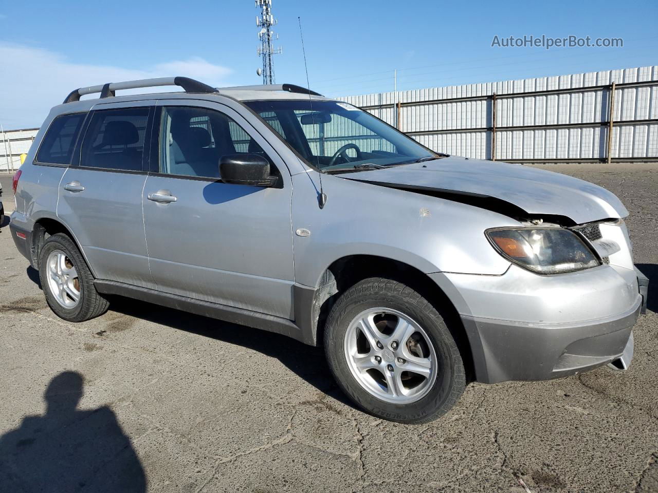 2003 Mitsubishi Outlander Ls Silver vin: JA4LX31G73U105972