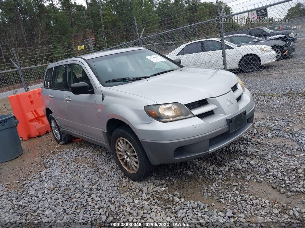 2003 Mitsubishi Outlander Ls Серебряный vin: JA4LX31G93U063840